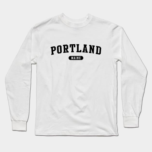 Portland, ME Long Sleeve T-Shirt by Novel_Designs